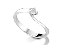 Ringe PG Gioielli Dame Solitari in Weißgold Diamante 0.1 Ct ANS172010 - ANS172010